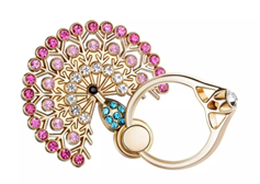 Handyring Premium "jewelry diamond peacock"